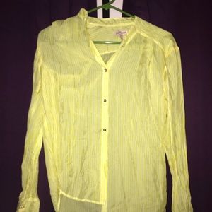 NWOT SHEER JUICY COUTURE BUTTON DOWN